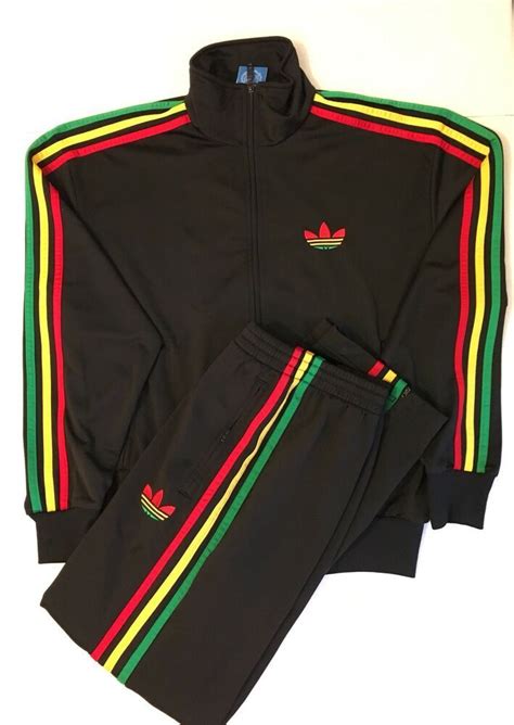 jamaica adidas tracksuit|adidas rasta tracksuit.